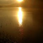 Regenguss über der Talsperre