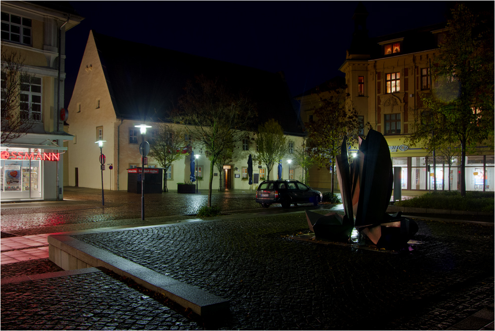 Regennacht in Staßfurt