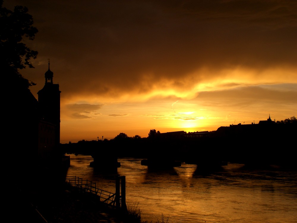 Regensburg bei Regen