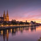 Regensburg bei Sonnenuntergang