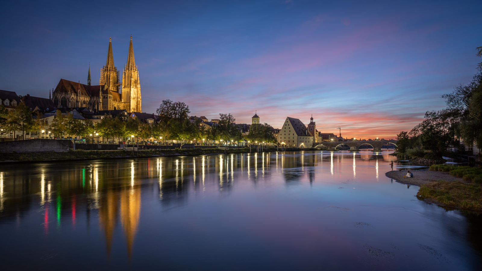 Regensburg bei Sonnenuntergang