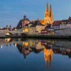 Regensburg during the blue hour