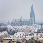 Regensburg: Erster Schnee am ersten Dezember.