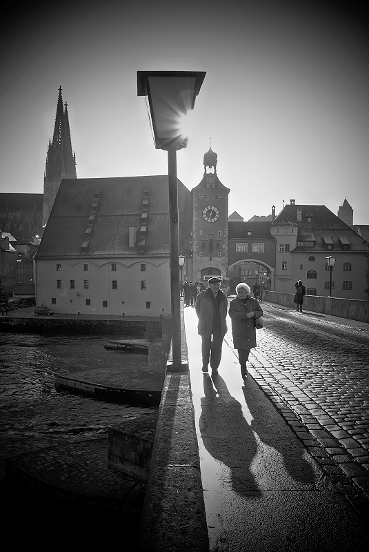 Regensburg im Gegenlicht