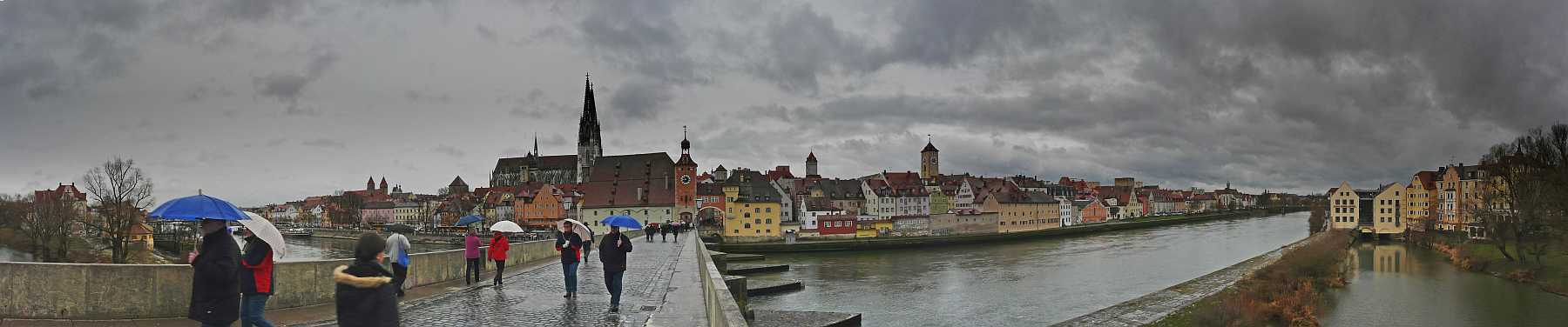 Regensburg im Regen