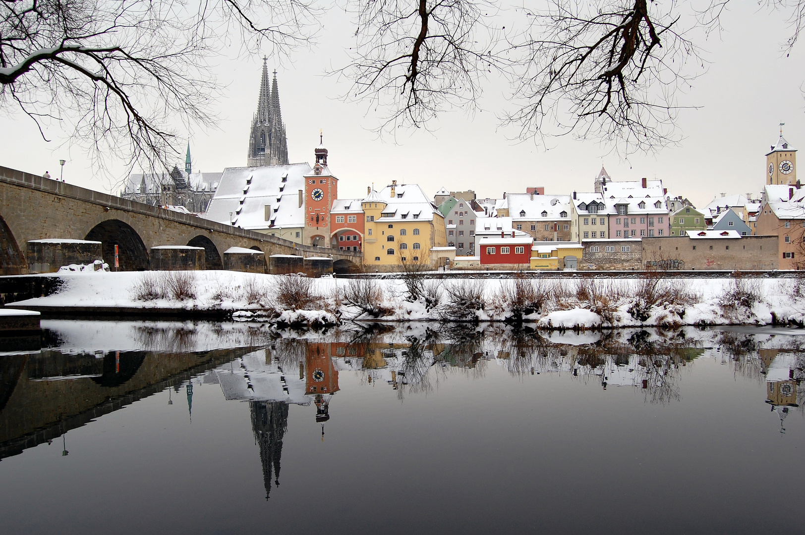 Regensburg im Schneekleid
