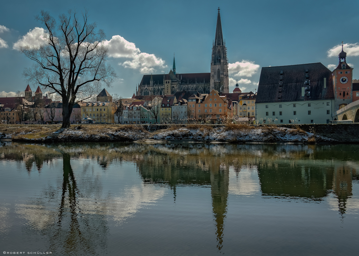 Regensburg, Impression an der schönen blauen Donau