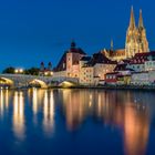 Regensburg in der blauen Stunde