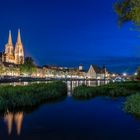 Regensburg in der blauen Stunde