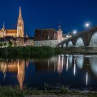 Regensburg in der blauen Stunde