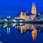 Regensburg in der blauen Stunde