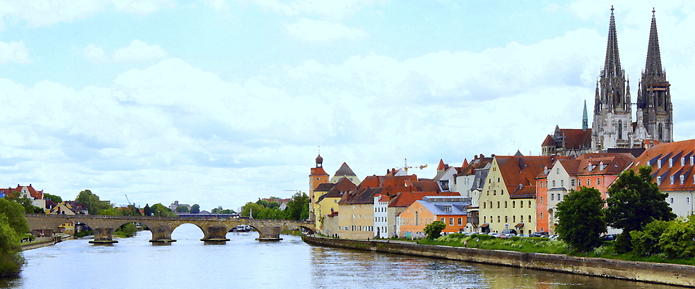 Regensburg mit Steinerner Brücke