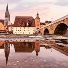 Regensburg, Salzstadl & Steinerne Brücke