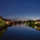 Regensburg und Donau am Abend