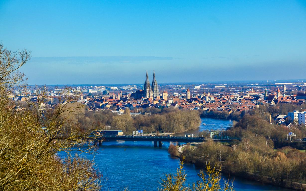 Regensburg, von der Winzerer Höhe gesehen