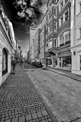 Regensburg Wahlenstr mit Goldenem Turm