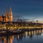 Regensburg zur "Blauen Stunde"