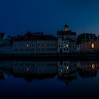 Regensburg2 Stadtansicht - "Steinerne Brücke und Dom"