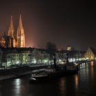 Regensburger Dom bei Nacht