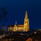 Regensburger Dom bei Nacht