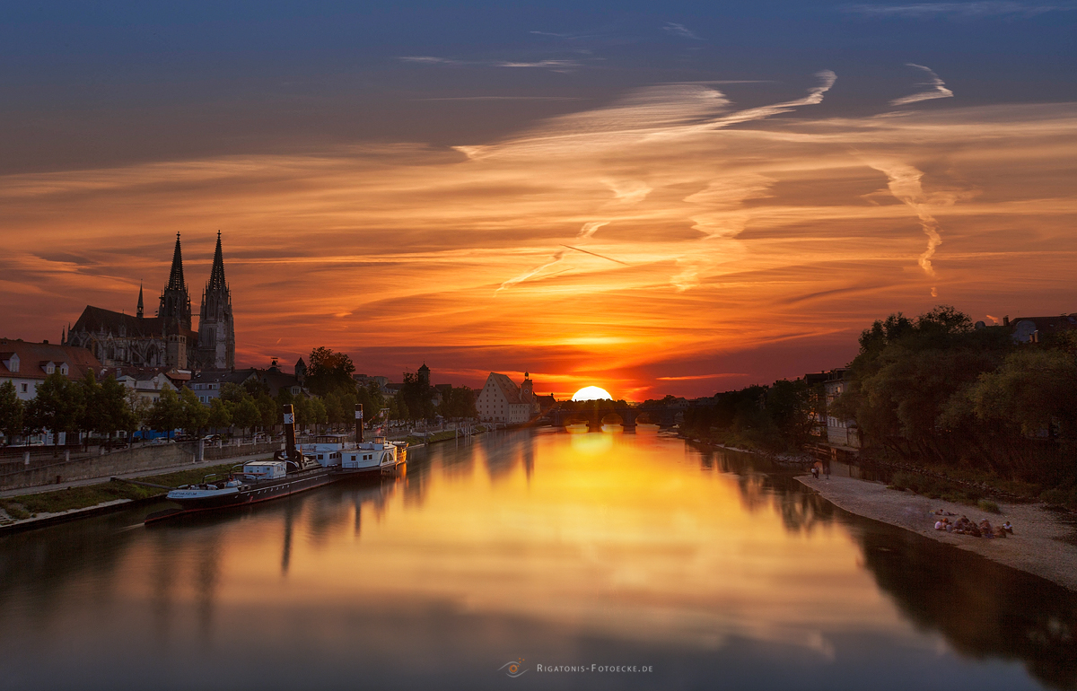 Regensburger Sonnenuntergang