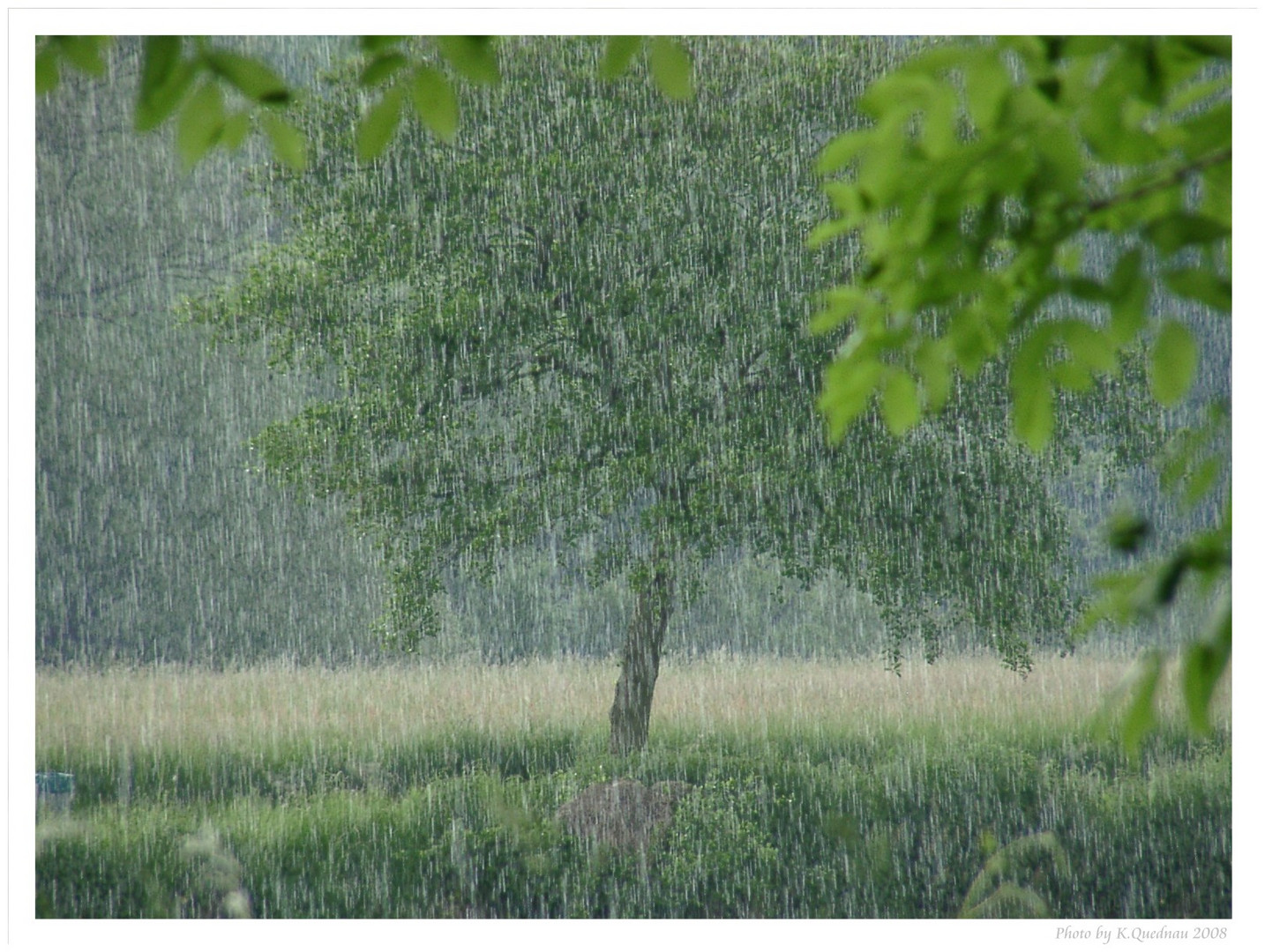 Regenschauer an der Ruhr