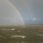 Regenschauer bei Überfahrt nach Amrum