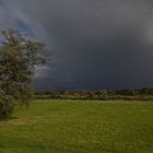 Regenschauer hinter der Oder