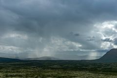 Regenschauer im Dovrefjell