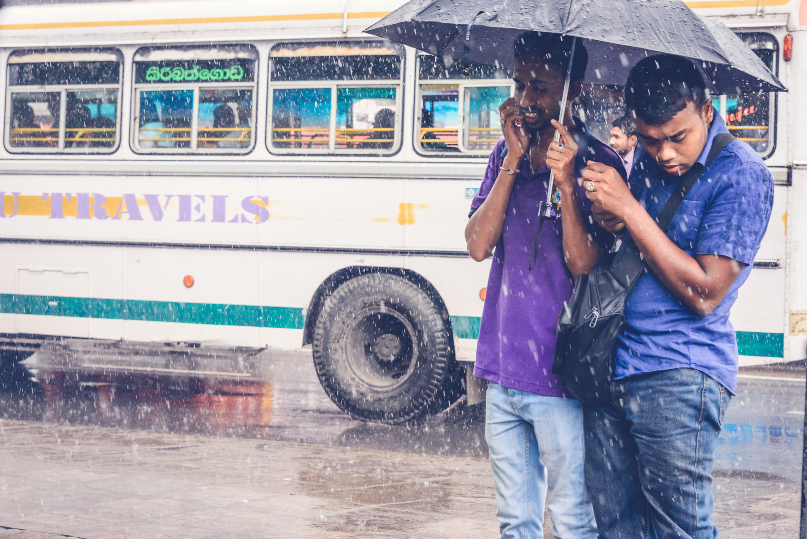 Regenschauer in Colombo