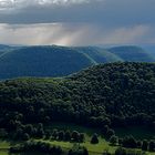 Regenschauer über der Alb