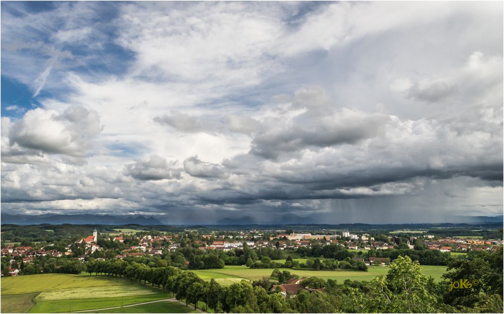 Regenschauer ziehen über´s Land