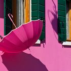 Regenschirm auf Burano