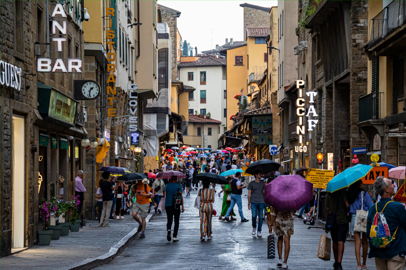 Regenschirme in Florenz