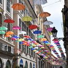 Regenschirme in Genua