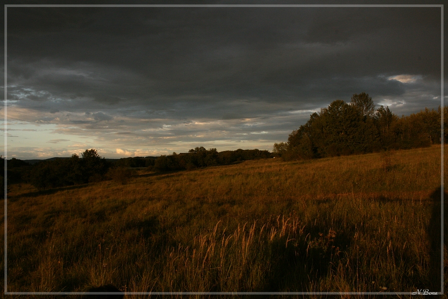 Regenschwere Wolken