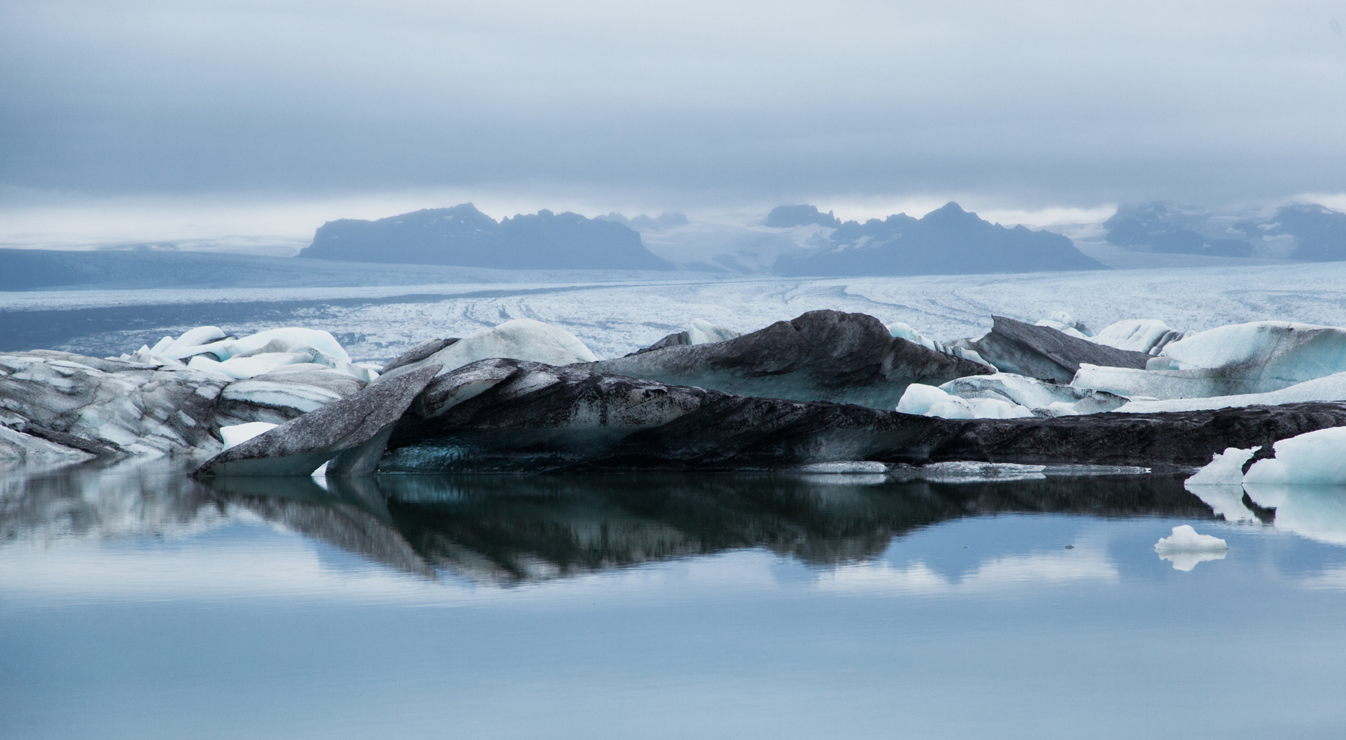 Regenstimmung am Jokulsarlon