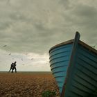 Regenstimmung am Strand von Brighton