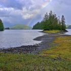 Regenstimmung Moresby Island, Haida Gwaii, Kanada  