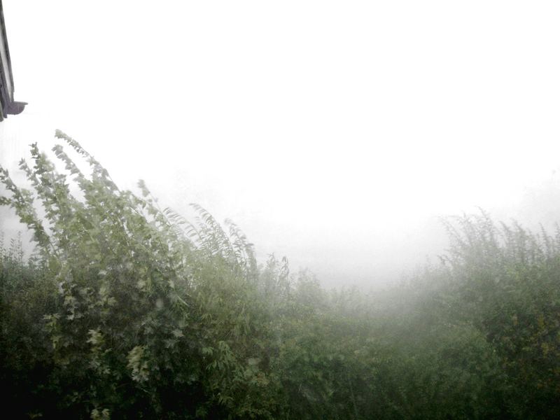 Regensturm in der Schweiz