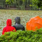 Regentag am Green Lake in Kunming