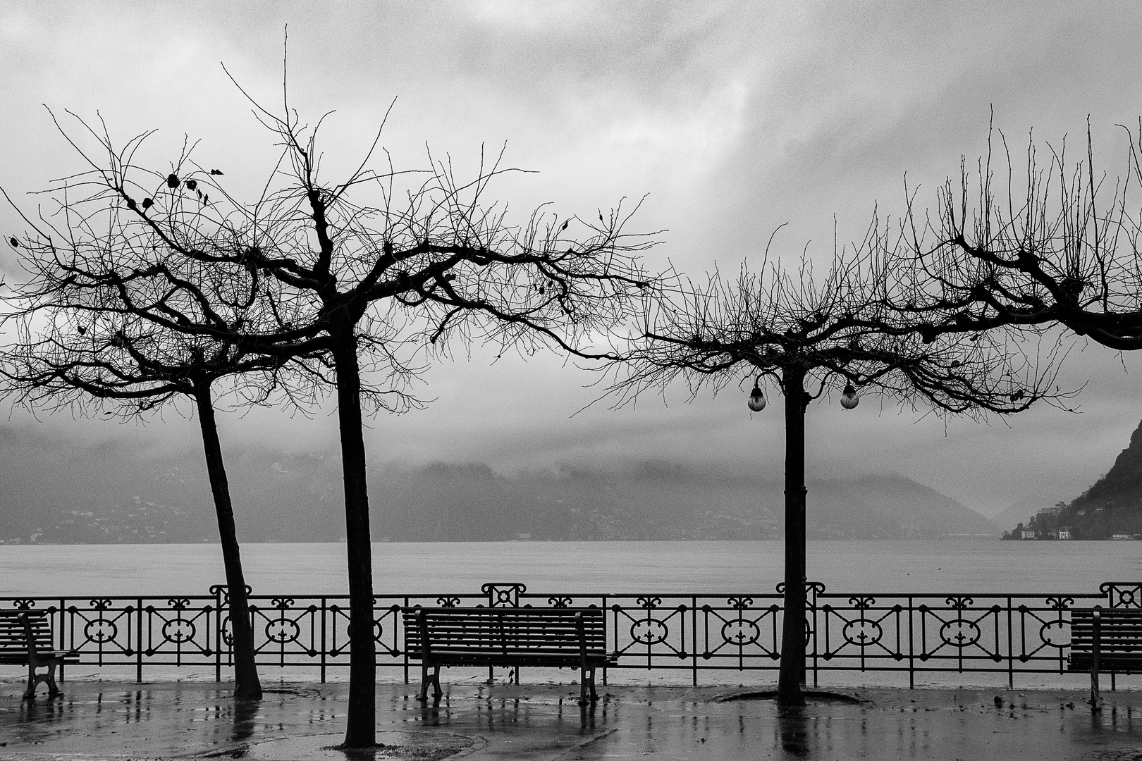 Regentag am Luganersee