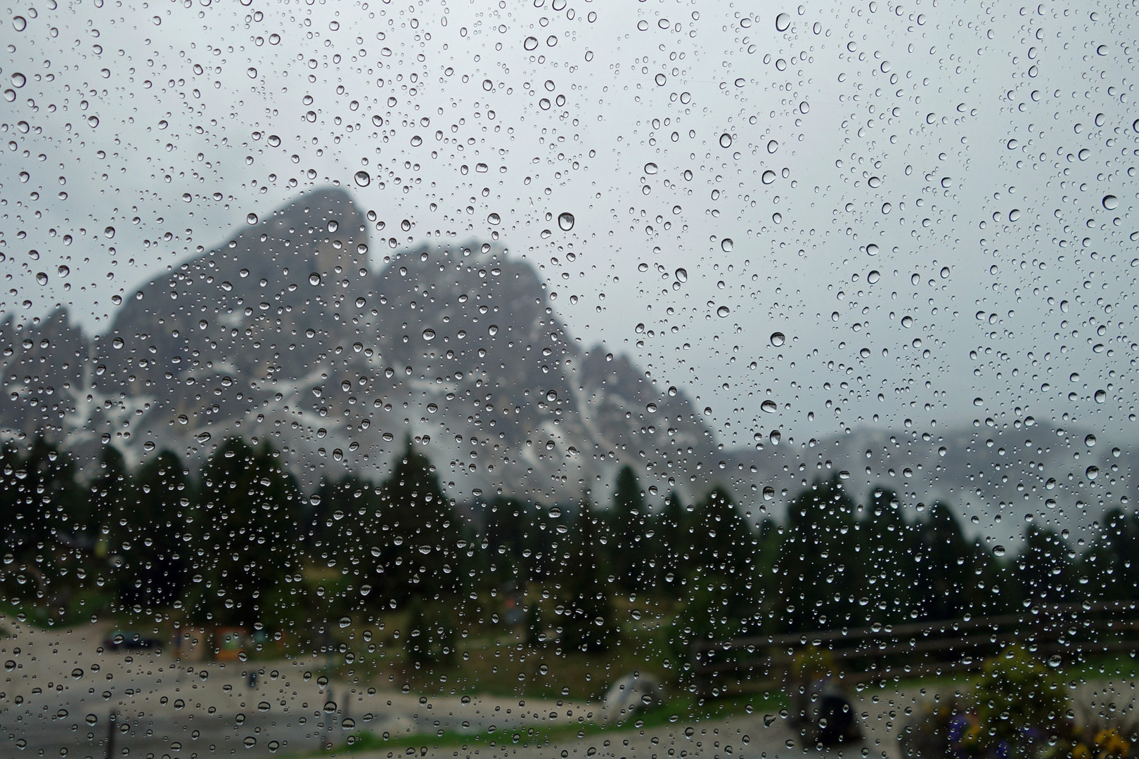 Regentag am Passo delle Erbe