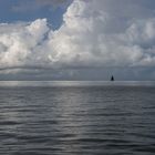 Regentag auf dem Ijsselmeer