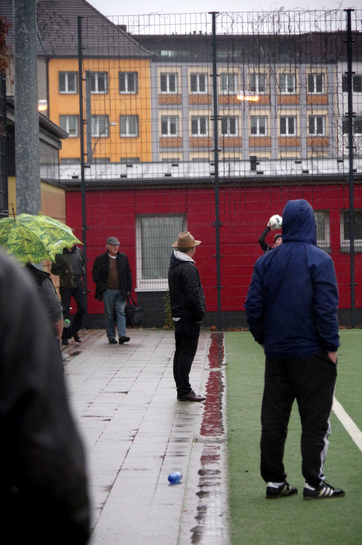 Regentag auf der Feldarena