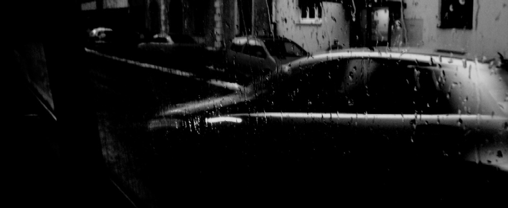 Regentag durch die Seitenscheibe eines Johanniter-Autos 4