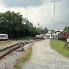 Regentalbahn im Bf Viechtach 4.8.2006