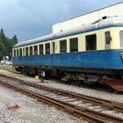 Regentalbahn im Bf Viechtach 4.8.2006