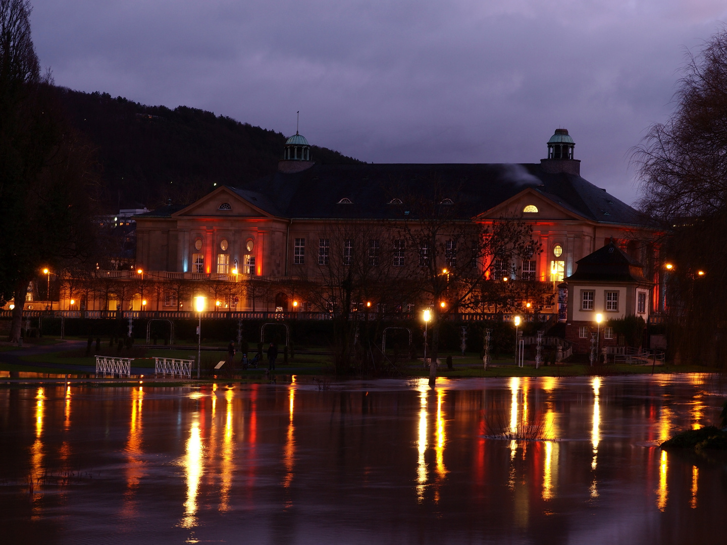 Regentenbau Bad Kissingen bei Nacht