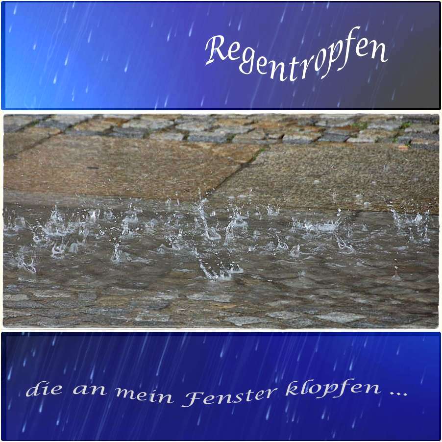 Regentropfen -